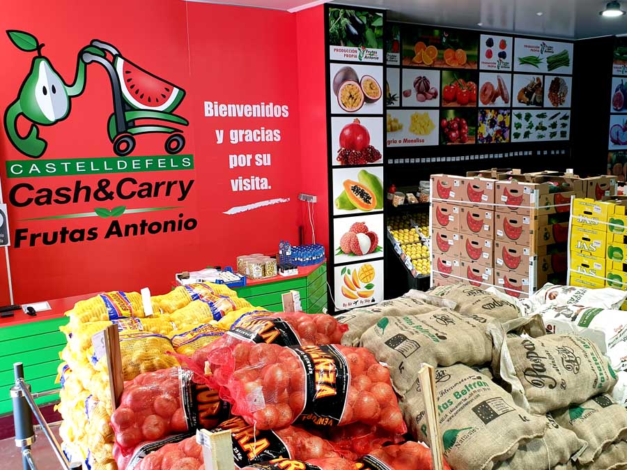 Cash And Carry de fruta y verdura para profesionales en nuestras instalaciones de Castelldefels