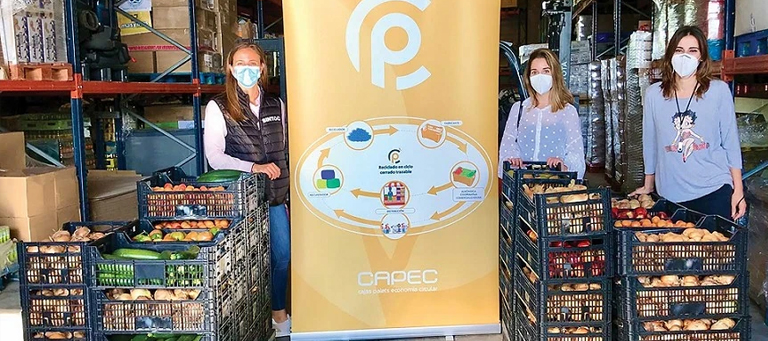 Donación en el Banco de Alimentos de Valencia | CAPEC y Frutas Antonio